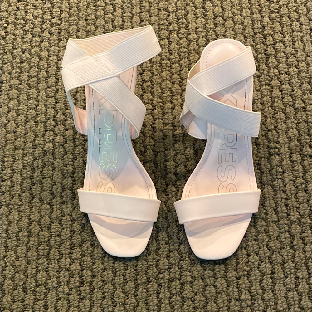 Express pale pink Strappy Sandals